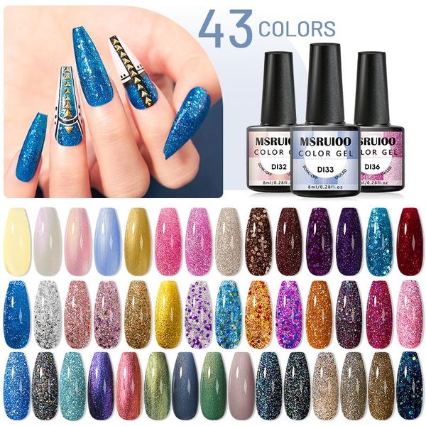 8ml glitter uv gel nail polish lacquer sequins soak off varnish colorful set, Red;pink
8ml glitter uv gel nail polish lacquer sequins soak off varnish colorful set, Red;pink