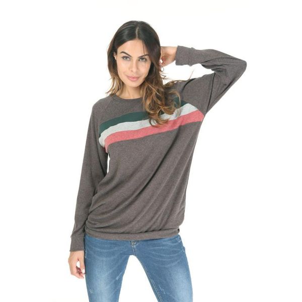 women's hoodies & sweatshirts autumn and winter solid color round neck long-sleeved stitching contrast loose comfortable soft top, Black
women's hoodies & sweatshirts autumn and winter solid color round neck long-sleeved stitching contrast loose comfortable soft top, Black