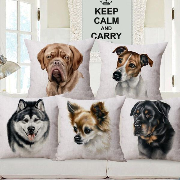 hand painting dogs cushion covers parson russell terrier husky mastiff beauceron dachshund dog print linen pillow case cushion/decorative
hand painting dogs cushion covers parson russell terrier husky mastiff beauceron dachshund dog print linen pillow case cushion/decorative