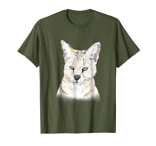 frosty serval tee shirt, White;black