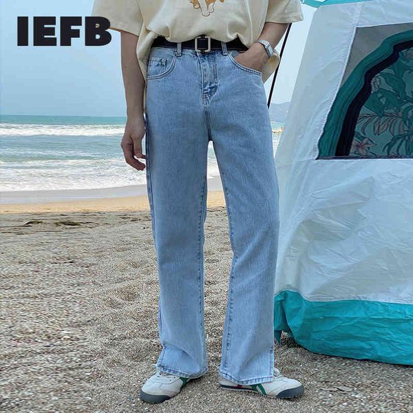 iefb summer thin split bottom blue jeans korean high waist slim straight leg drop feeling floor long pants denim 9y7407 210524
iefb summer thin split bottom blue jeans korean high waist slim straight leg drop feeling floor long pants denim 9y7407 210524