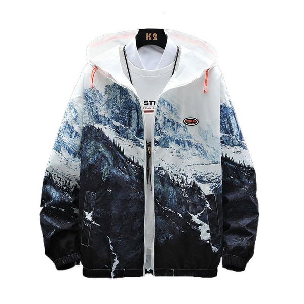 men's jackets 2021 spring printed hooded jacket men's trend student sportswear big youth men, Black;brown
men's jackets 2021 spring printed hooded jacket men's trend student sportswear big youth men, Black;brown