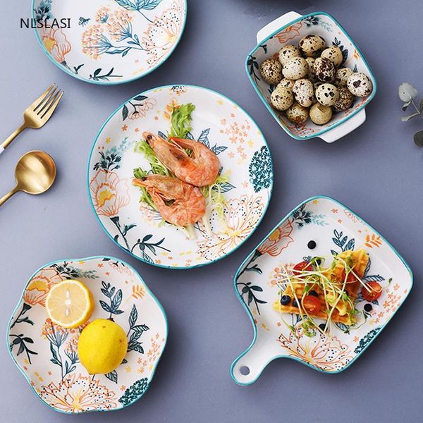 dinnerware sets japanese ceramic bowl plate tableware set lace bowls plant pattern creative dinner rice baking tray with handle
dinnerware sets japanese ceramic bowl plate tableware set lace bowls plant pattern creative dinner rice baking tray with handle