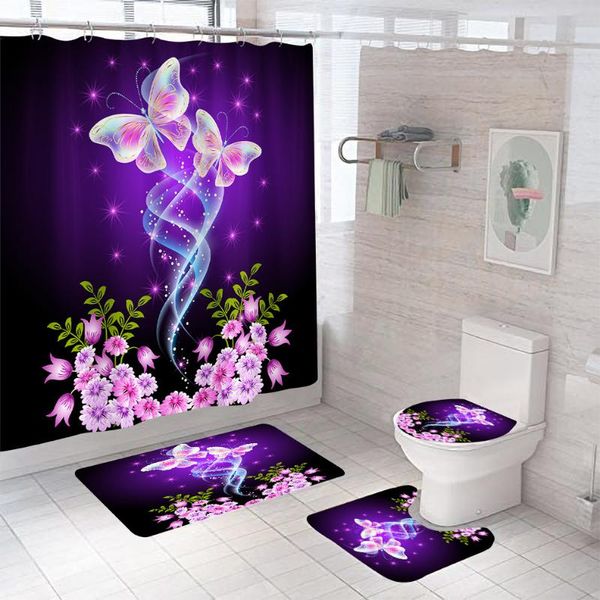 shower curtains purple butterfly flower flannel bath maoilet pad set home decor anti-slip toilet carpet waterproof curtain 002
shower curtains purple butterfly flower flannel bath maoilet pad set home decor anti-slip toilet carpet waterproof curtain 002