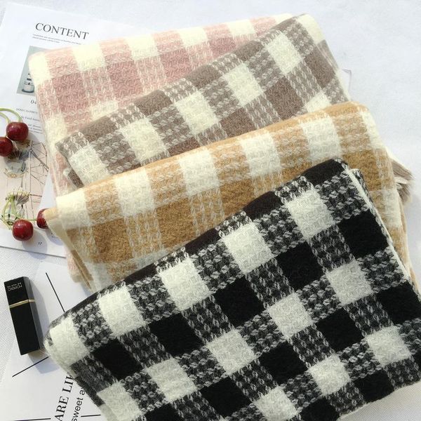 scarves cashmere scarf women's autumn and winter plaid shawl thickened warm tassels must be wool students, Blue;gray
scarves cashmere scarf women's autumn and winter plaid shawl thickened warm tassels must be wool students, Blue;gray