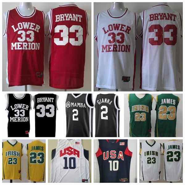 ncaa 2012 team usa lower merion 33 bryant jersey mamba college lebron james men high school basketball, Black;red
ncaa 2012 team usa lower merion 33 bryant jersey mamba college lebron james men high school basketball, Black;red
