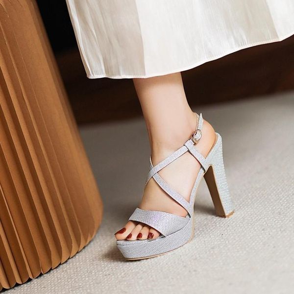 sandals banquet host sequin high heel buckle thick waterproof platform wedding shoes crystal large gift fish mouth women, Black
sandals banquet host sequin high heel buckle thick waterproof platform wedding shoes crystal large gift fish mouth women, Black