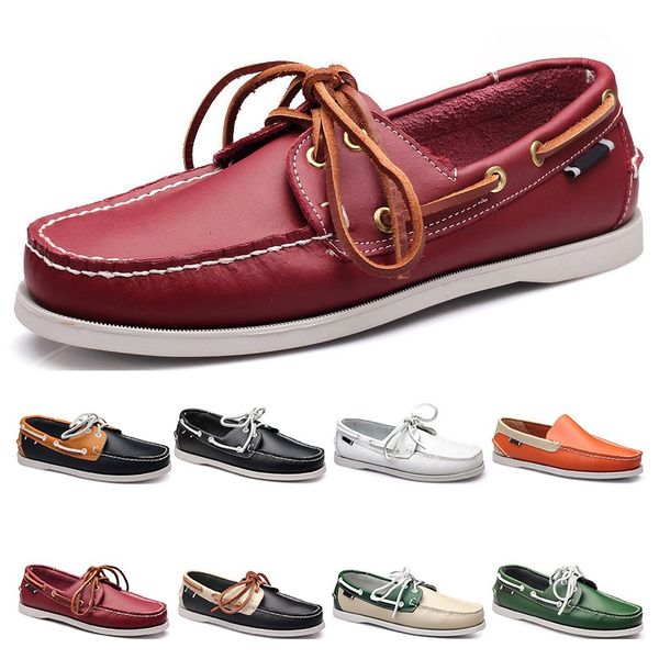color two mens casual shoes leather british style black white brown green yellow red fashion outdoor comfortable breathable
color two mens casual shoes leather british style black white brown green yellow red fashion outdoor comfortable breathable