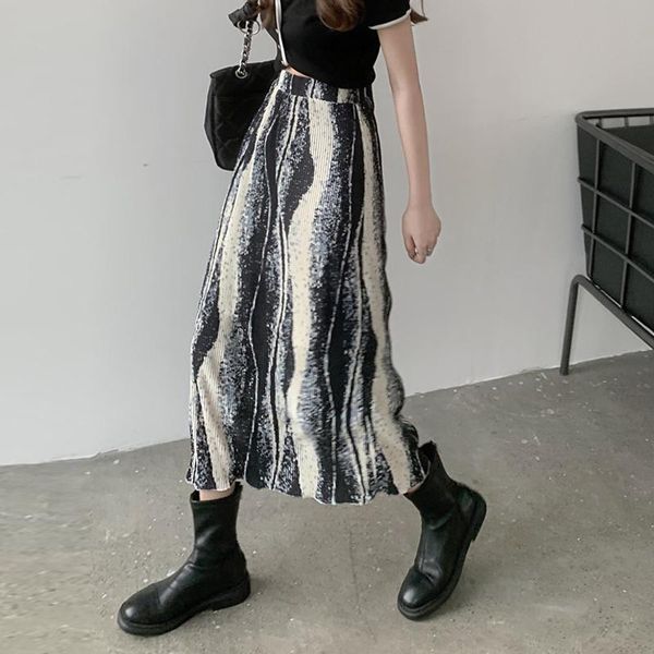 skirts long skirt female summer style high waist mid-length design sense small figure is thin tie-dye, Black
skirts long skirt female summer style high waist mid-length design sense small figure is thin tie-dye, Black