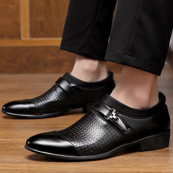 dress shoes mens slip on buckle loafer poninted toe oxford for gifit man's comfortable classic formal business, Black
dress shoes mens slip on buckle loafer poninted toe oxford for gifit man's comfortable classic formal business, Black