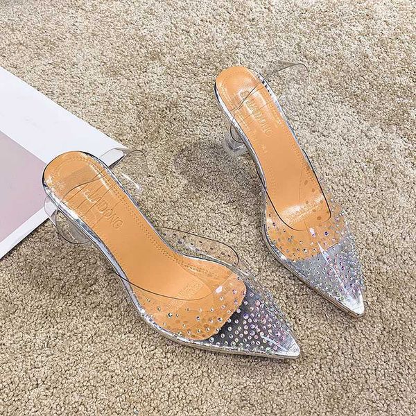 sandals women's transparent rhinestone fine high heel shoes pointed toe single party wedding professional zrnq, Black
sandals women's transparent rhinestone fine high heel shoes pointed toe single party wedding professional zrnq, Black