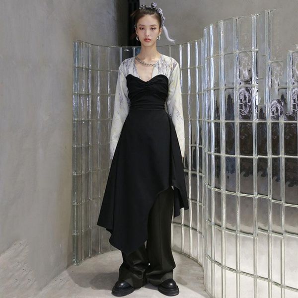 casual dresses seebeautiful pleated bust adjustable sleeveless dress irregular belt all match simple fashion 2021 spring women e096, Black;gray
casual dresses seebeautiful pleated bust adjustable sleeveless dress irregular belt all match simple fashion 2021 spring women e096, Black;gray