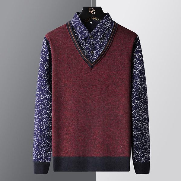 men's sweaters 2021 winter shirt collar fake two pieces men sweater fashion thick fleece mens pullover soft warm male jumpers, White;black
men's sweaters 2021 winter shirt collar fake two pieces men sweater fashion thick fleece mens pullover soft warm male jumpers, White;black