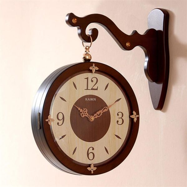 wall clocks chinese solid wood double-sided clock creative simple living room decorative silent home decor retro quartz
wall clocks chinese solid wood double-sided clock creative simple living room decorative silent home decor retro quartz