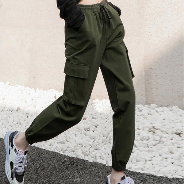 high waist pants loose joggers women harem camo streetwear punk black cargo capris trousers korean ins women's &, Black;white
high waist pants loose joggers women harem camo streetwear punk black cargo capris trousers korean ins women's &, Black;white