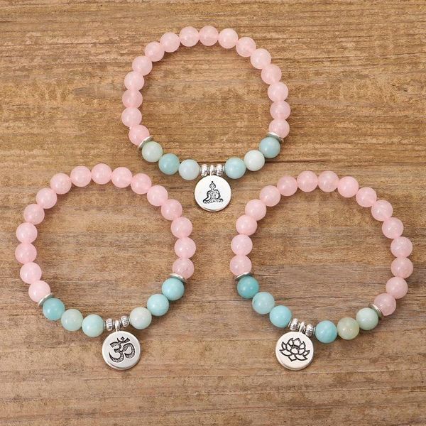 charm bracelets natural stone bracelet lotus flower buddha amazonite quartz pink crystal beaded string women yoga meditation, Golden;silver
charm bracelets natural stone bracelet lotus flower buddha amazonite quartz pink crystal beaded string women yoga meditation, Golden;silver