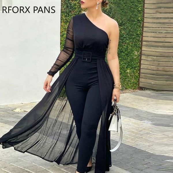 women's jumpsuits & rompers women one shoulder plain sheer mesh jumpsuit skinny casual look for 2021, Black;white
women's jumpsuits & rompers women one shoulder plain sheer mesh jumpsuit skinny casual look for 2021, Black;white
