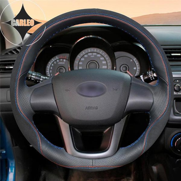steering wheel covers diy car cover for kia k2 rio 2011 2012 2013 2014 2021 genuine carbon suede&leather stitching custom holder
steering wheel covers diy car cover for kia k2 rio 2011 2012 2013 2014 2021 genuine carbon suede&leather stitching custom holder