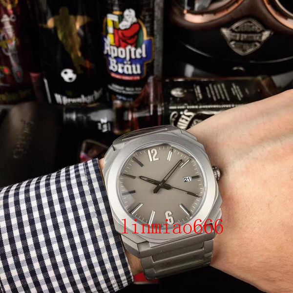 mens watch 38mm dial automatic mechanical sapphire glass stainless steel strap wristwatch, Slivery;brown 
mens watch 38mm dial automatic mechanical sapphire glass stainless steel strap wristwatch, Slivery;brown