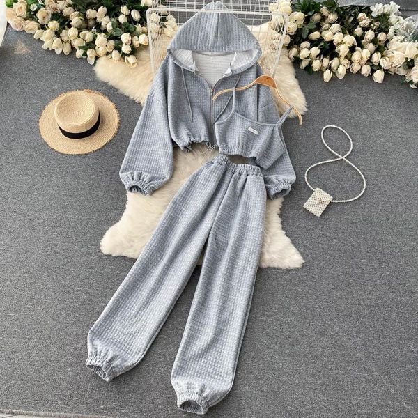 women's two piece pants singreiny women winter casual set long sleeve hooded zipper outerwear+slim short strap high waist three-piece, White
women's two piece pants singreiny women winter casual set long sleeve hooded zipper outerwear+slim short strap high waist three-piece, White