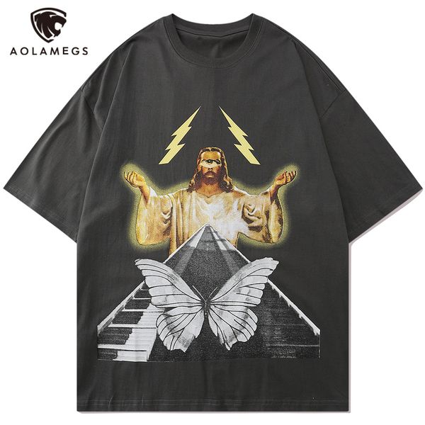 men's polos aolamegs men's t-shirt funny character ancient butterfly print streetwear couple casual oversize retro high street t, White;black
men's polos aolamegs men's t-shirt funny character ancient butterfly print streetwear couple casual oversize retro high street t, White;black