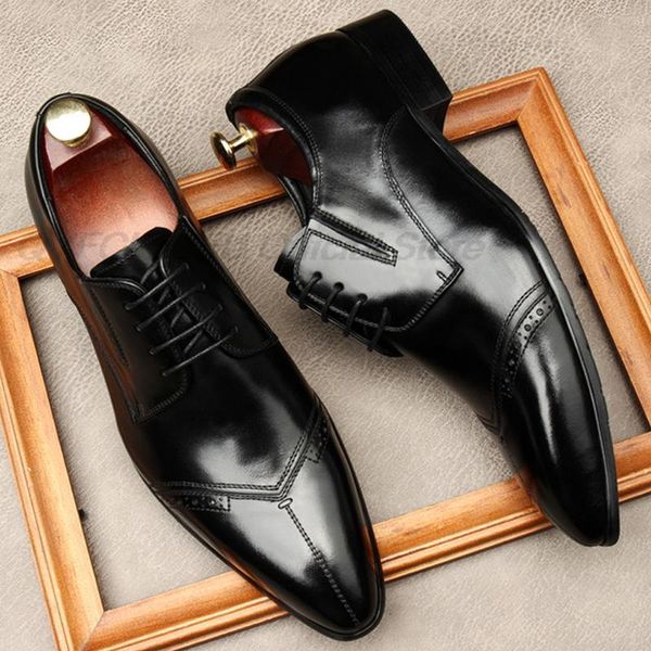 dress shoes genuine leather man summer fashion wedding brogue pointed toe lace up men business formal black oxford musm
dress shoes genuine leather man summer fashion wedding brogue pointed toe lace up men business formal black oxford musm