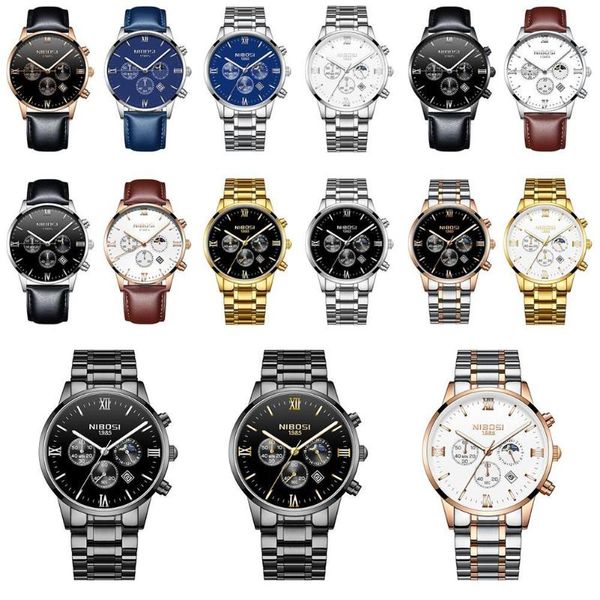 wristwatches mens watches nibosi full steel clock chronograph quartz watch men casual waterproof, Slivery;brown
wristwatches mens watches nibosi full steel clock chronograph quartz watch men casual waterproof, Slivery;brown