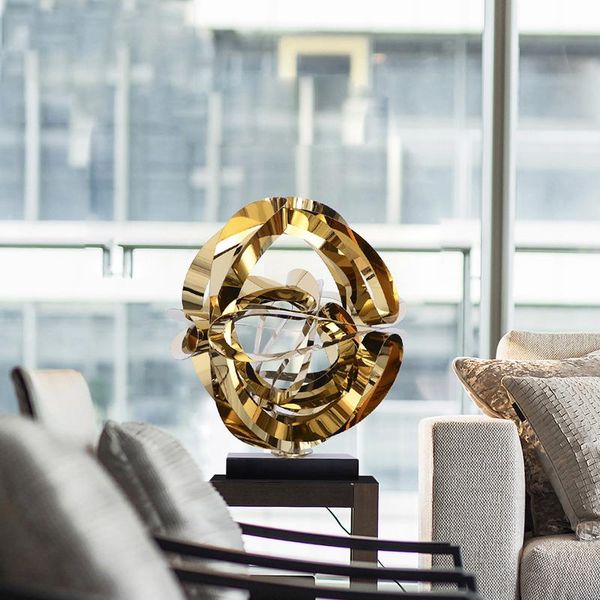 decorative objects & figurines modern luxury stainless steel floor sculpture ornaments home livingroom model room metal crafts club office e
decorative objects & figurines modern luxury stainless steel floor sculpture ornaments home livingroom model room metal crafts club office e