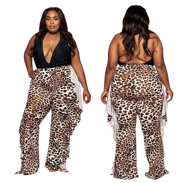 women's pants & capris autumn 2021 european and american leopard print elastic waist long printed wide leg, Black;white
women's pants & capris autumn 2021 european and american leopard print elastic waist long printed wide leg, Black;white