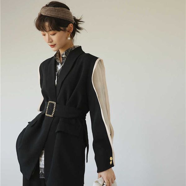women blazers and jackets female fashion autumn casual long sleeve belted office lady black business blazer feminino 210608, White;black
women blazers and jackets female fashion autumn casual long sleeve belted office lady black business blazer feminino 210608, White;black
