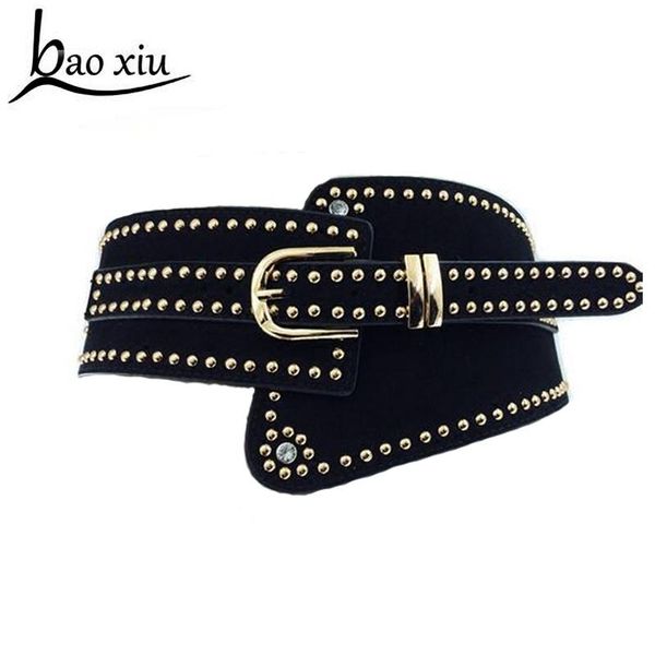 belts 2021 metal rivet wide studs beaded pu leather pin buckle women cummerbund strap belt waist female accessories, Black;brown
belts 2021 metal rivet wide studs beaded pu leather pin buckle women cummerbund strap belt waist female accessories, Black;brown