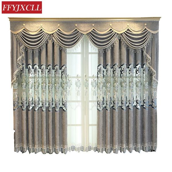 european style curtains for living dining room bedroom grey chenille jacquard embroidered valance curtain & drapes
european style curtains for living dining room bedroom grey chenille jacquard embroidered valance curtain & drapes