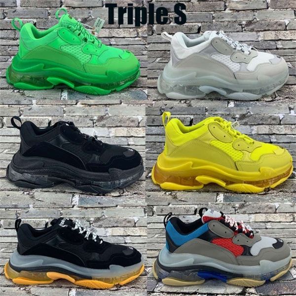 fashion crystal bottom 17fw triple s mens sneakers vintage dad platform women men running shoes flats sports trainer clear sole cz ulanbator, Black
fashion crystal bottom 17fw triple s mens sneakers vintage dad platform women men running shoes flats sports trainer clear sole cz ulanbator, Black