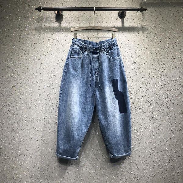 women's jeans arrival 2021 spring summer arts style women loose vintage femme all-matched casual cotton denim harem pants s974, Blue
women's jeans arrival 2021 spring summer arts style women loose vintage femme all-matched casual cotton denim harem pants s974, Blue