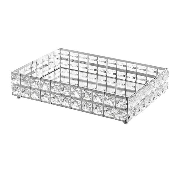 kitchen storage & organization mirror surface crystal vanity makeup tray jewelry trinket cosmetic perfume tray,home decor dresser (silver)
kitchen storage & organization mirror surface crystal vanity makeup tray jewelry trinket cosmetic perfume tray,home decor dresser (silver)