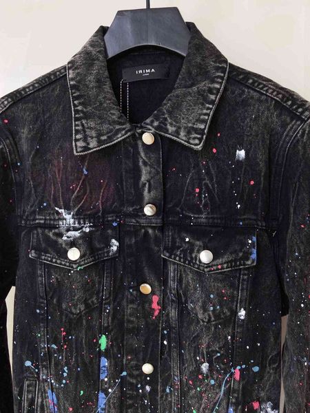 am style ink splashing denim jacket, old hand painted high street, jolin tsai, same heavy industry wash, Black;brown
am style ink splashing denim jacket, old hand painted high street, jolin tsai, same heavy industry wash, Black;brown