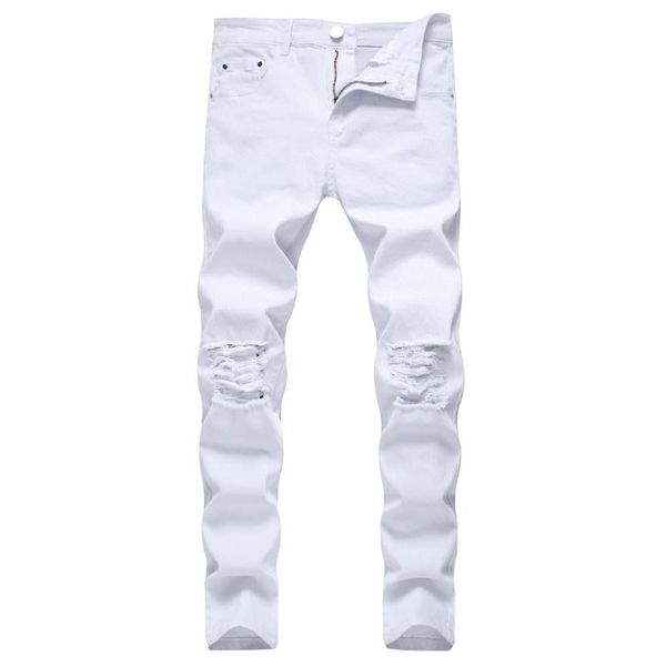 men's pants shzq solid white ripped jeans men classic retro mens skinny brand elastic denim trousers casual slim fit pencil, Black
men's pants shzq solid white ripped jeans men classic retro mens skinny brand elastic denim trousers casual slim fit pencil, Black