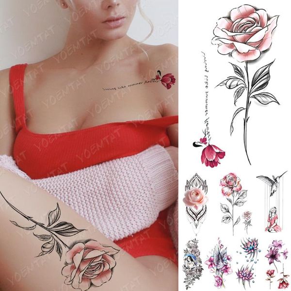 temporary tattoos waterproof tattoo sticker simple line rose flower girl bird body art arm fake sleeve tatoo women men
temporary tattoos waterproof tattoo sticker simple line rose flower girl bird body art arm fake sleeve tatoo women men