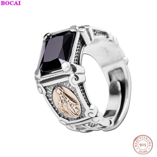 cluster rings bocai s925 sterling silver for men 2021 fashion jewelry hip hop men's black agate virgin mary thai ring, Golden;silver
cluster rings bocai s925 sterling silver for men 2021 fashion jewelry hip hop men's black agate virgin mary thai ring, Golden;silver