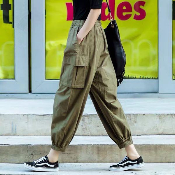 women's pants & capris fashion cargo women korean loose army green ankle banded female wide leg sweatpants plus size 4xl, Black;white
women's pants & capris fashion cargo women korean loose army green ankle banded female wide leg sweatpants plus size 4xl, Black;white