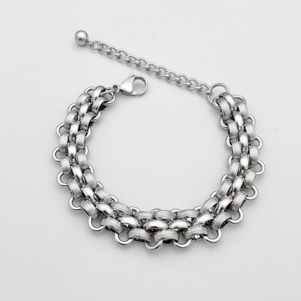 link, chain titanium steel bracelet fashion stainless -selling trend all-match jewelry, Black
link, chain titanium steel bracelet fashion stainless -selling trend all-match jewelry, Black