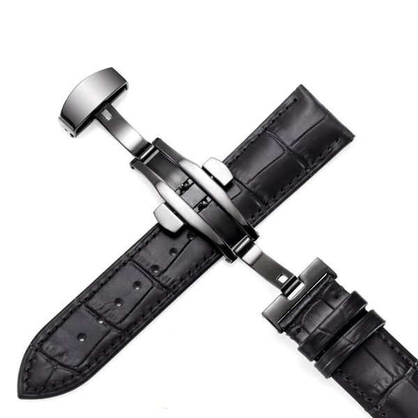 watch bands double press the hook leather band bamboo grain first layer strap, Black;brown
watch bands double press the hook leather band bamboo grain first layer strap, Black;brown