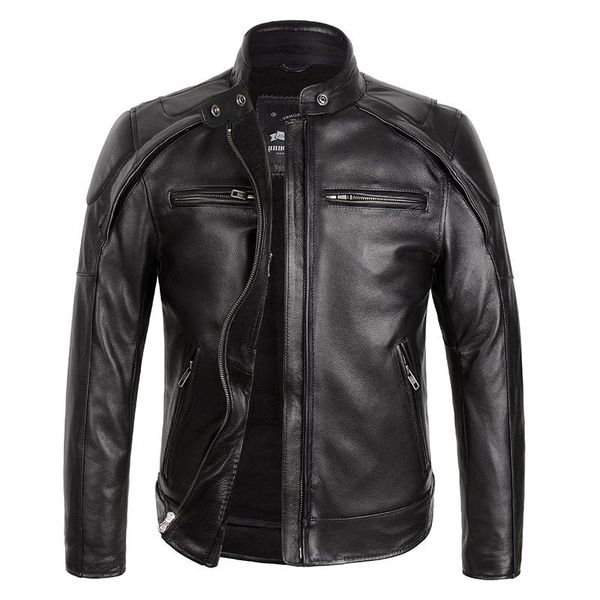 men's leather & faux 2021 black men american motorcycle plus size xxxl genuine thick cowhide spring slim fit biker's jacket
men's leather & faux 2021 black men american motorcycle plus size xxxl genuine thick cowhide spring slim fit biker's jacket