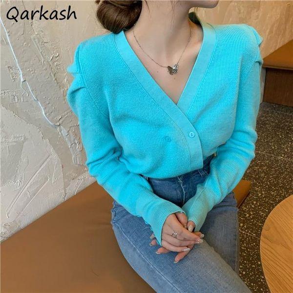 women's knits & tees cardigan women elegant pure all-match outerwear stylish students ladies sweater knitted cozy casual v-neck cropped, White
women's knits & tees cardigan women elegant pure all-match outerwear stylish students ladies sweater knitted cozy casual v-neck cropped, White