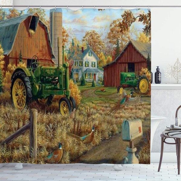 shower curtain set with 12 hooks,country tractor farmhouse design,machine washable,72" x 72"
shower curtain set with 12 hooks,country tractor farmhouse design,machine washable,72" x 72"