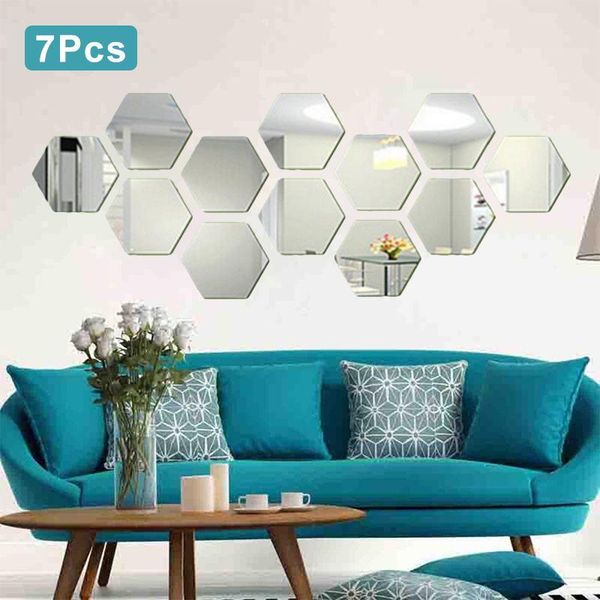 mirrors 7pcs/lot 3d hexagon acrylic mirror wall stickers diy art decor home living room mirrored decorative sticker
mirrors 7pcs/lot 3d hexagon acrylic mirror wall stickers diy art decor home living room mirrored decorative sticker