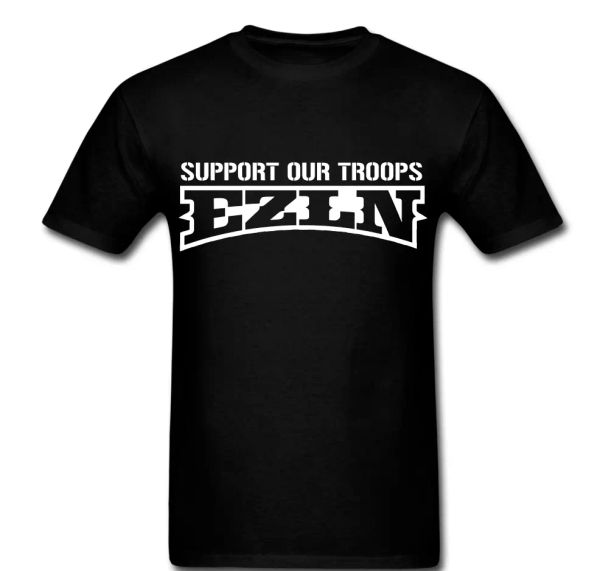 EZLN Zapatista Star Zapata Support Our Troops Men Fight War T-shirt Tee, White;black