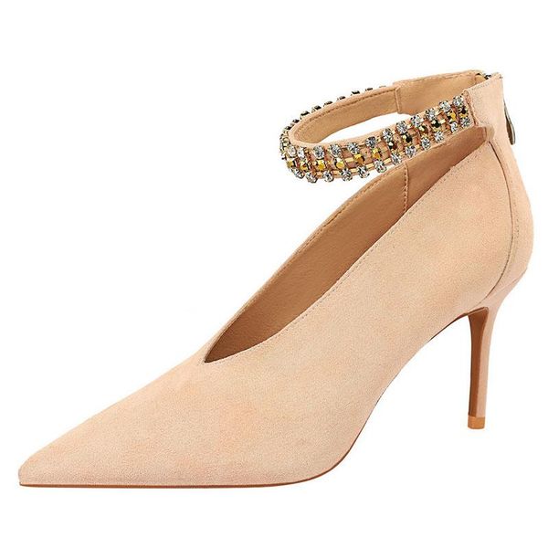 dress shoes women pumps pointed toe thin heel woman ankle strap design heels elegant, Black
dress shoes women pumps pointed toe thin heel woman ankle strap design heels elegant, Black