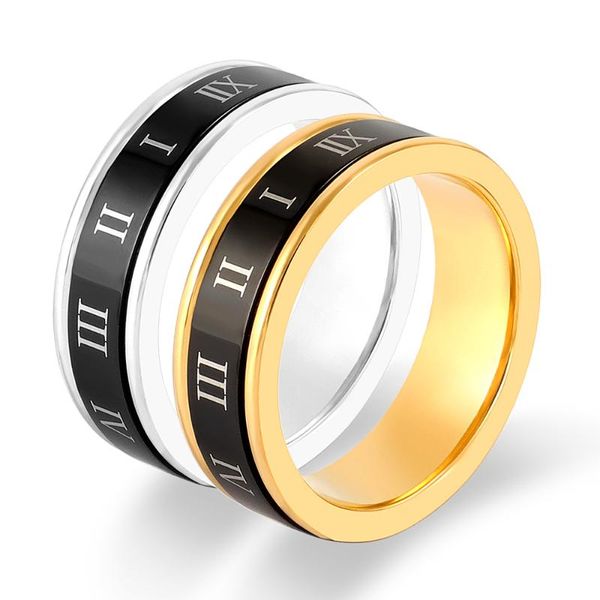 wedding rings fashion luxuxy double layers stainless steel for women beautiful black roman numeral ring, Slivery;golden
wedding rings fashion luxuxy double layers stainless steel for women beautiful black roman numeral ring, Slivery;golden