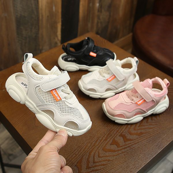 sports shoes summer children's leisure beach fashion baotou net red bear magic stickers sandals, Black
sports shoes summer children's leisure beach fashion baotou net red bear magic stickers sandals, Black